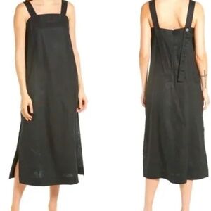 Madewell Black Linen Sundress